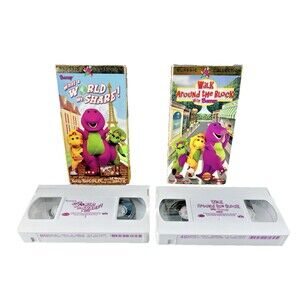 Barney Walk Around the Block with Barney  & What a World We Share Vintage VHS